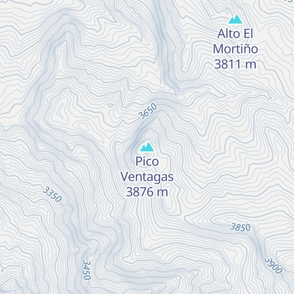 Map of Pico Ventagas