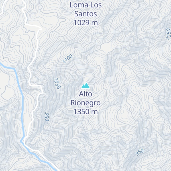 Map of Alto Rionegro