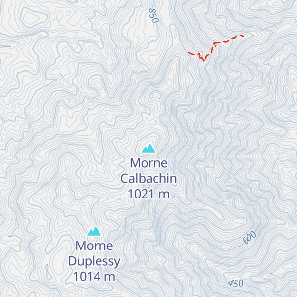 Map of Morne Calbachin