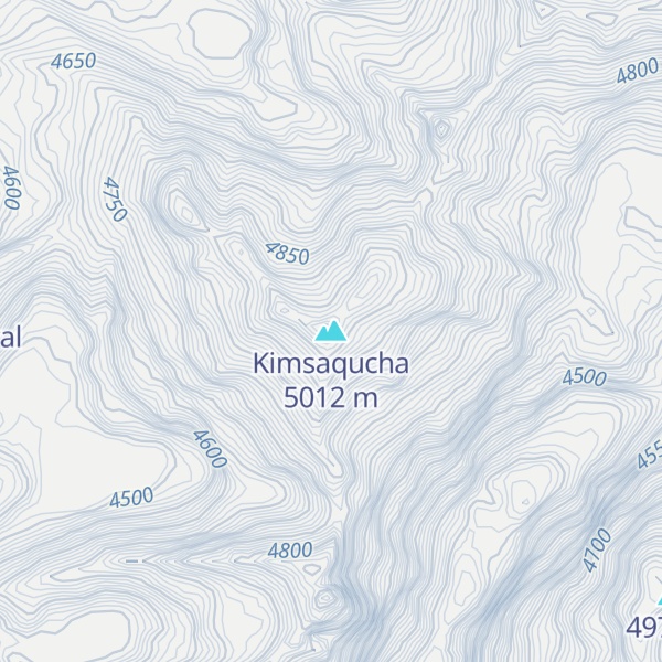 Map of Kimsaqucha