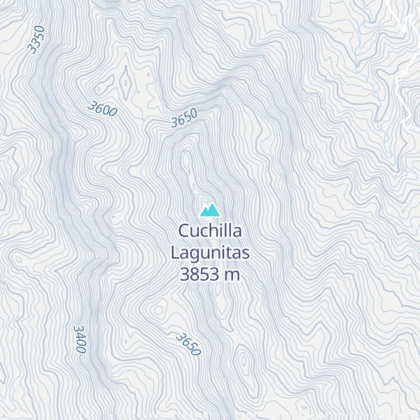 Map of Cuchilla Lagunitas
