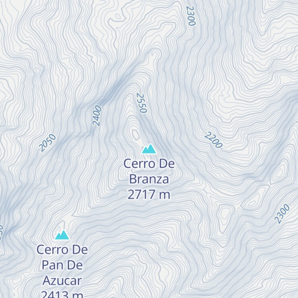 Map of Cerro De Branza