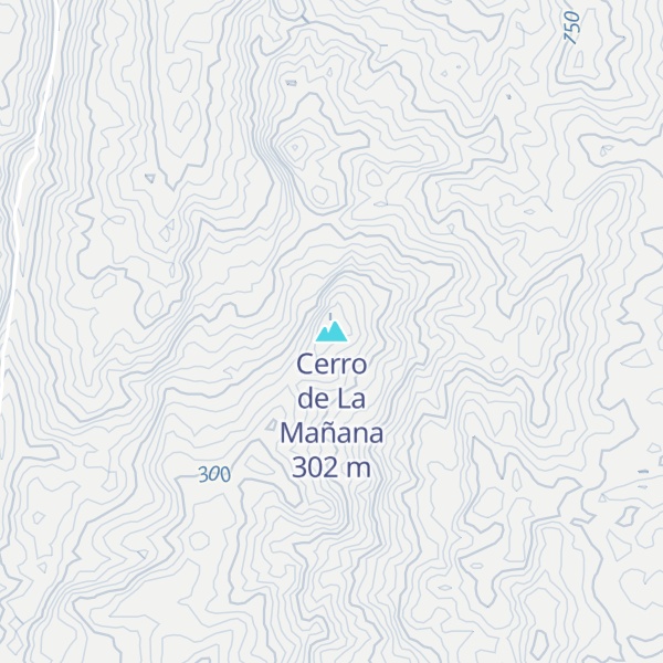 Map of Cerro de La Mañana
