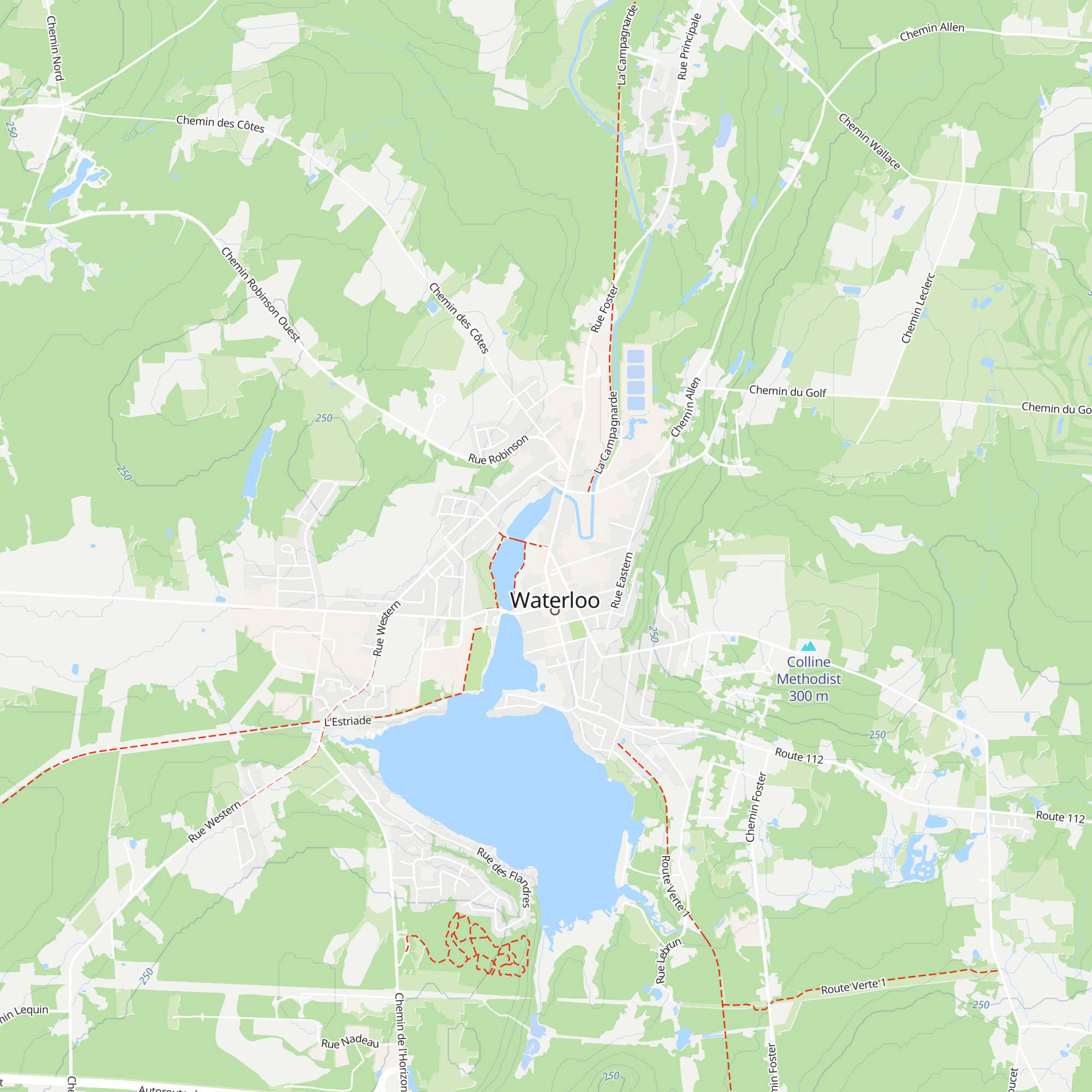 Kiosque Touristique Waterloo map