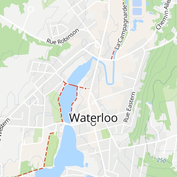 Map of Kiosque Touristique Waterloo