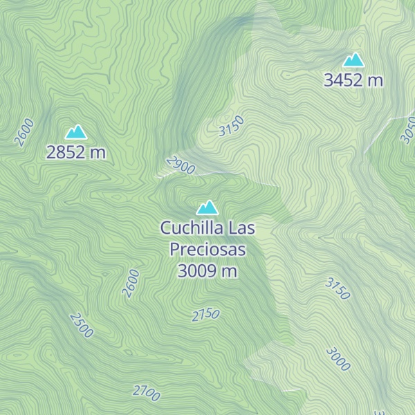 Map of Cuchilla Las Preciosas