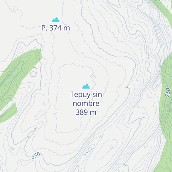 Map of Tepuy sin nombre