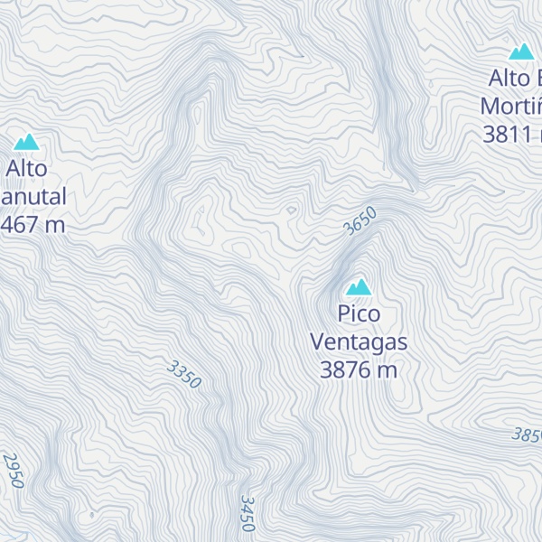 Map of Pico Ventanas