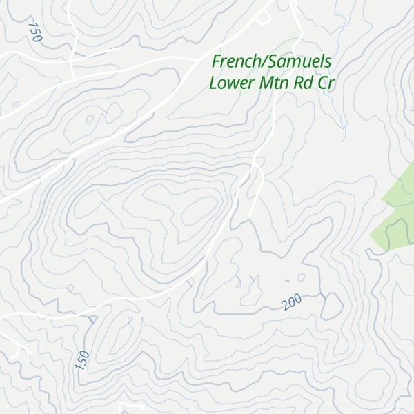 Map of Pisgah Mountain