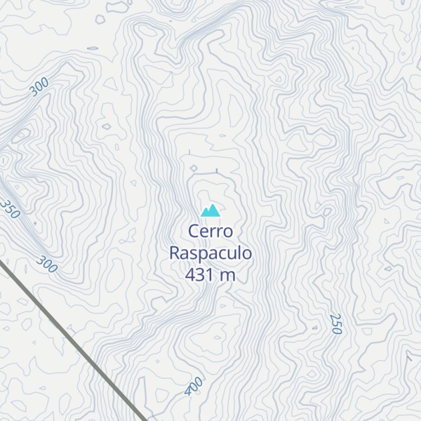Map of Cerro Raspaculo