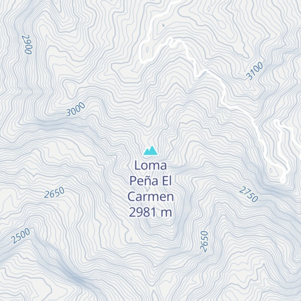 Map of Loma Peña El Carmen