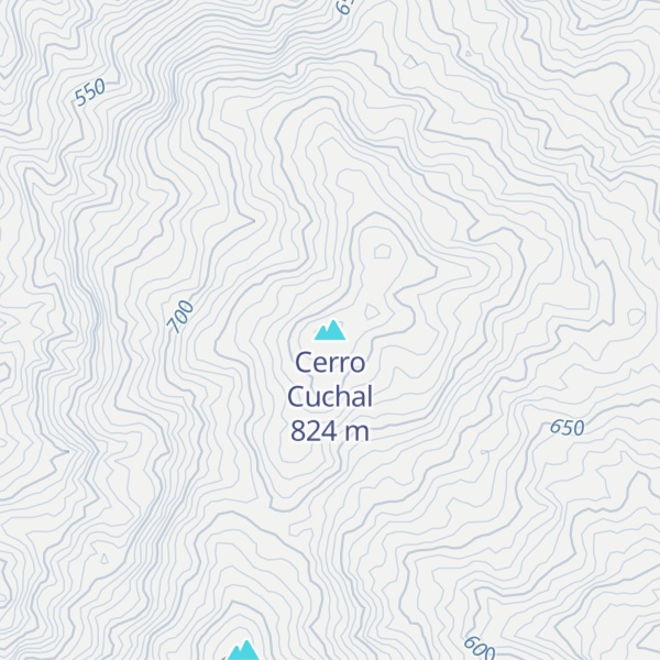 Map of Cerro Cuchal
