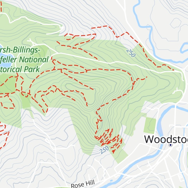 Map of Mount Tom