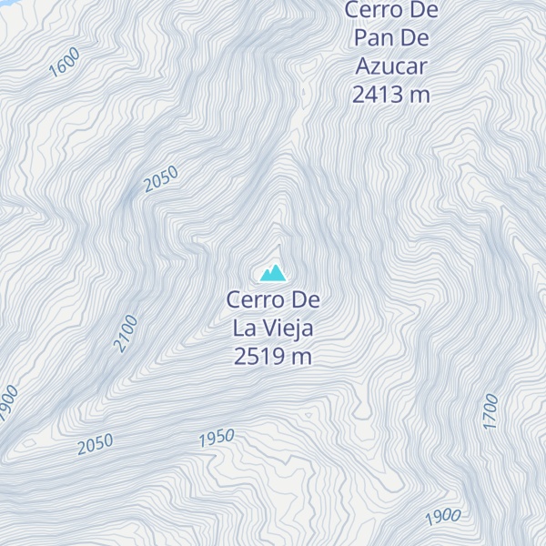 Map of Cerro De La Vieja