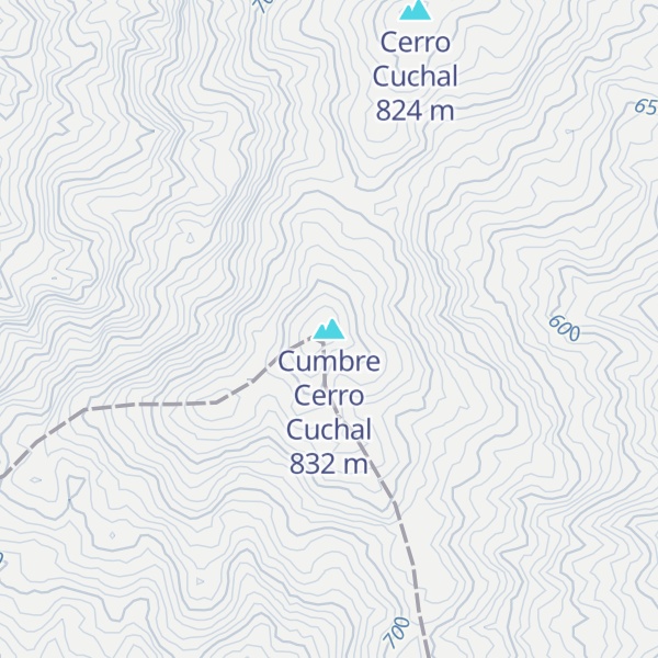 Map of Cumbre Cerro Cuchal
