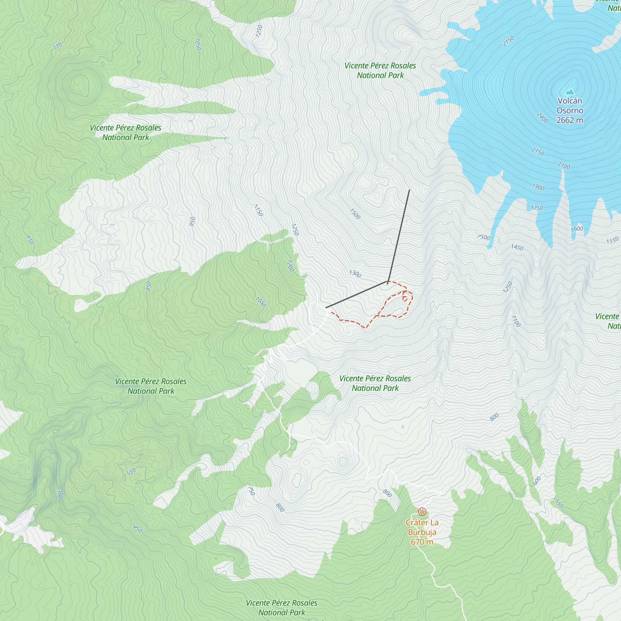 Refugio Teski map
