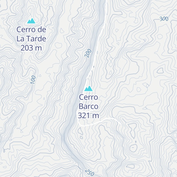 Map of Cerro Barco