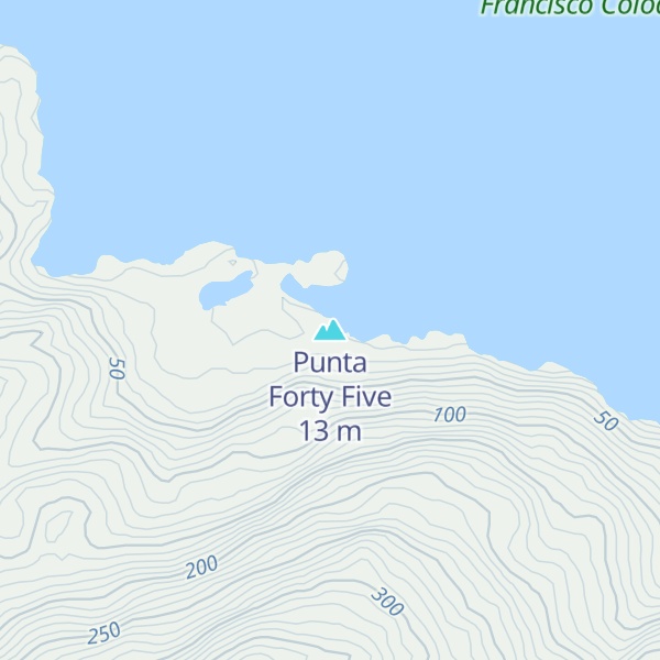 Map of Punta Forty Five