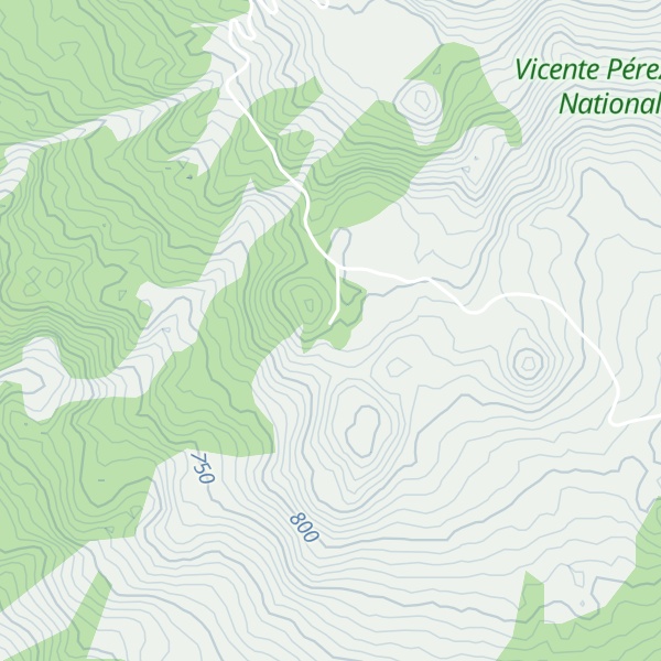 Map of Refugio Los Pumas
