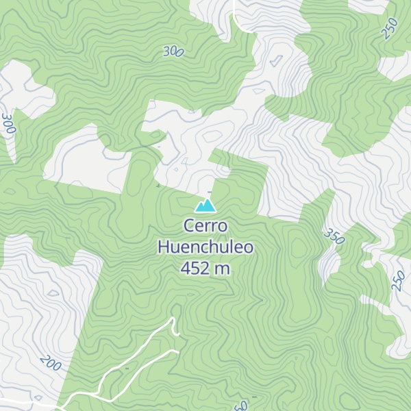Map of Cerro Huenchuleo