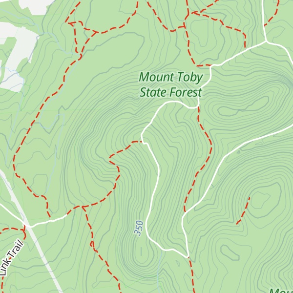 Map of Mount Toby