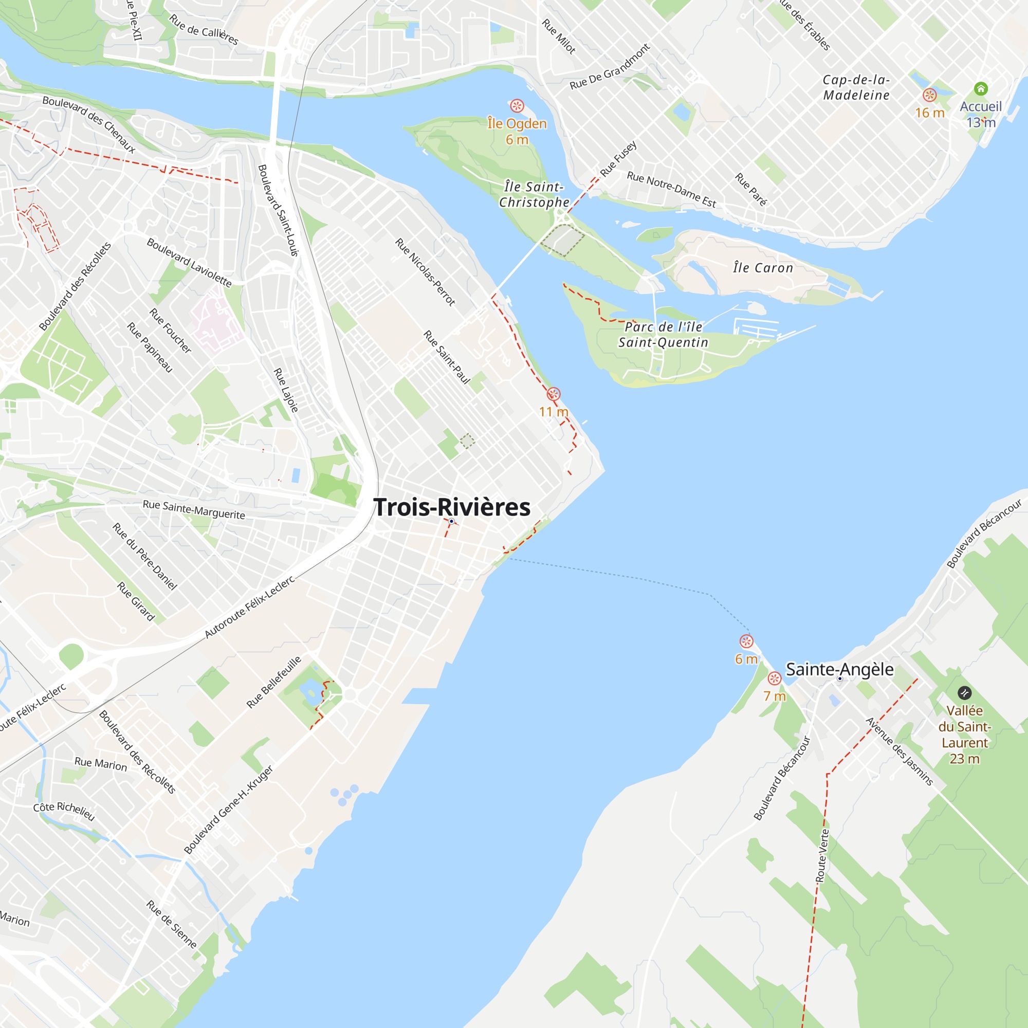 Gîte Loiselle map