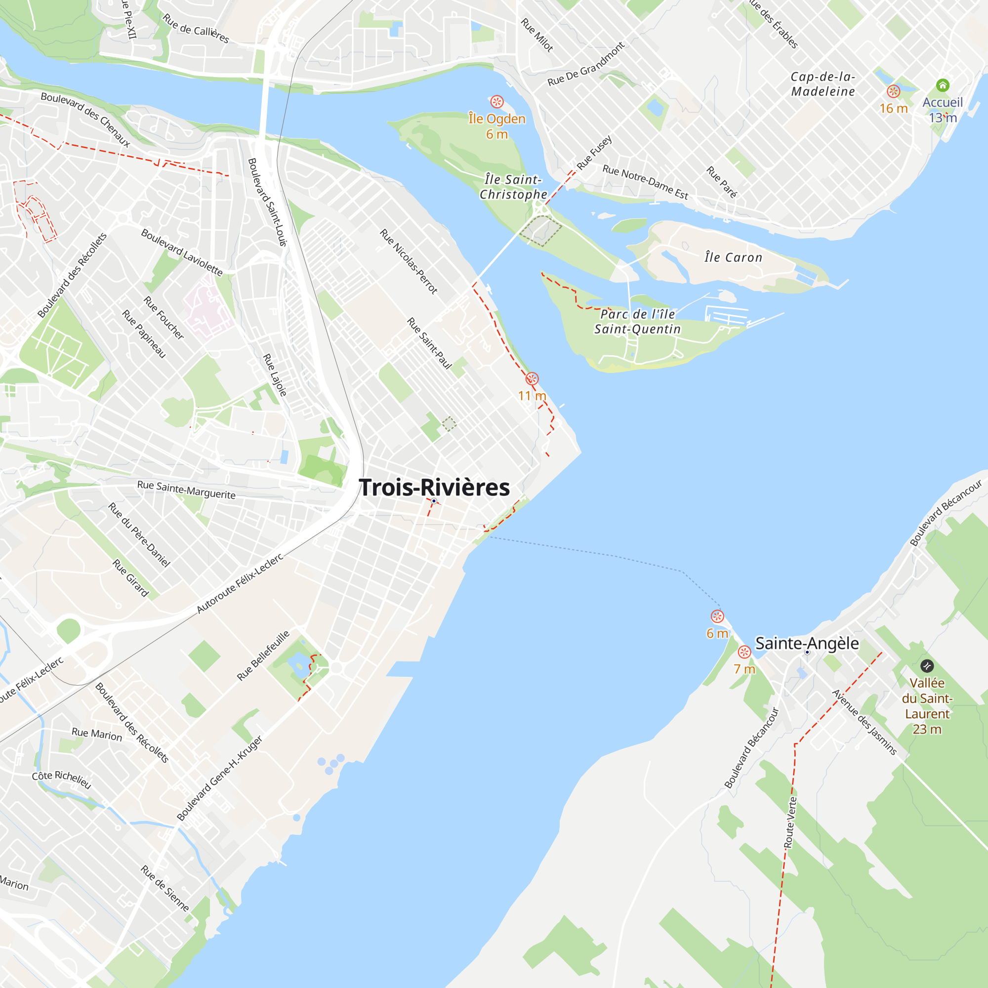 Gîte Loiselle map