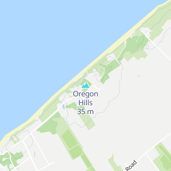 Map of Oregon Hills
