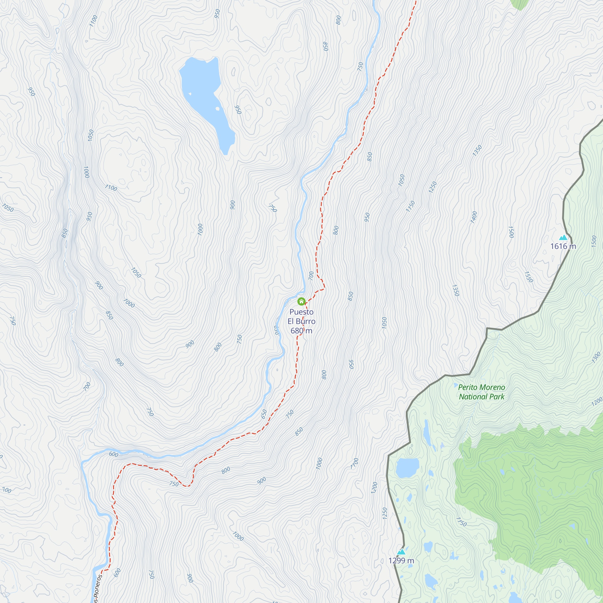 Puesto El Burro map