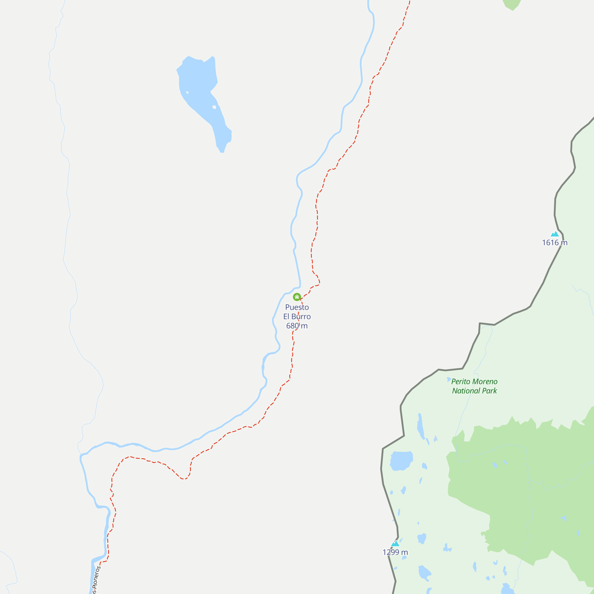 Puesto El Burro map
