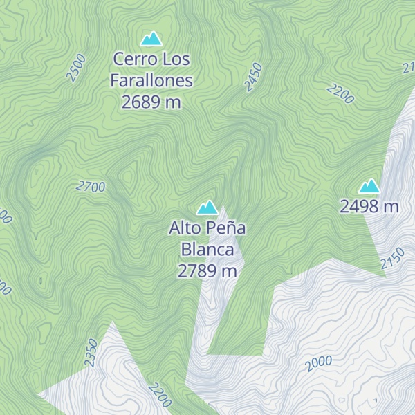 Map of Alto Peña Blanca