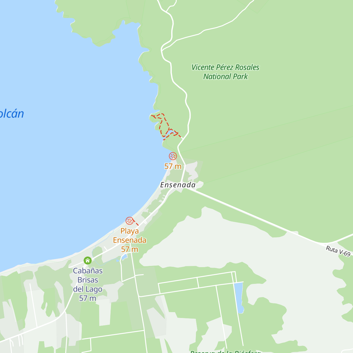 Cabañas Barlovento map