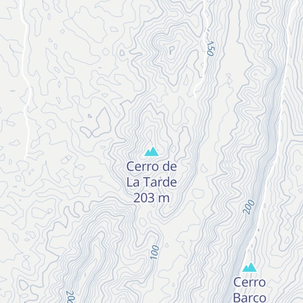 Map of Cerro de La Tarde