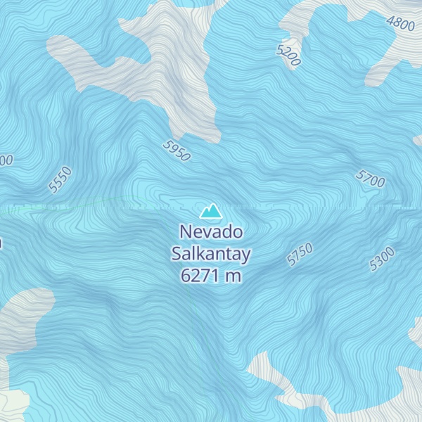 Map of Nevado Salkantay