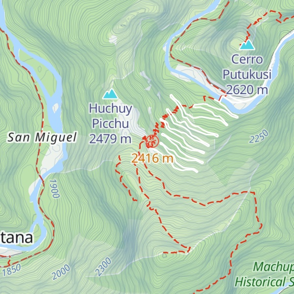 Map of Machu Picchu Control