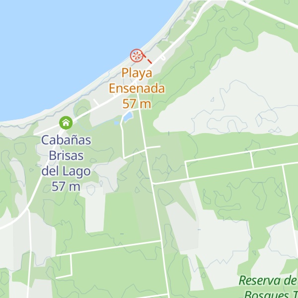 Map of Cabaña el Pudu Ensenada
