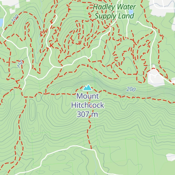 Map of Mount Hitchcock