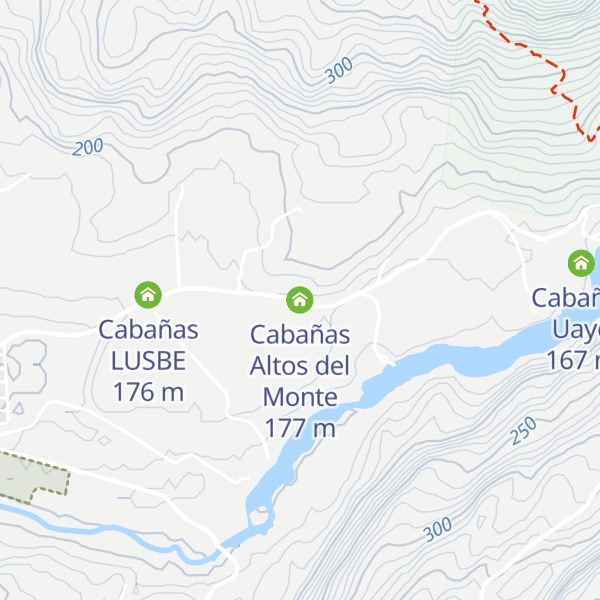 Map of Cabañas Altos del Monte