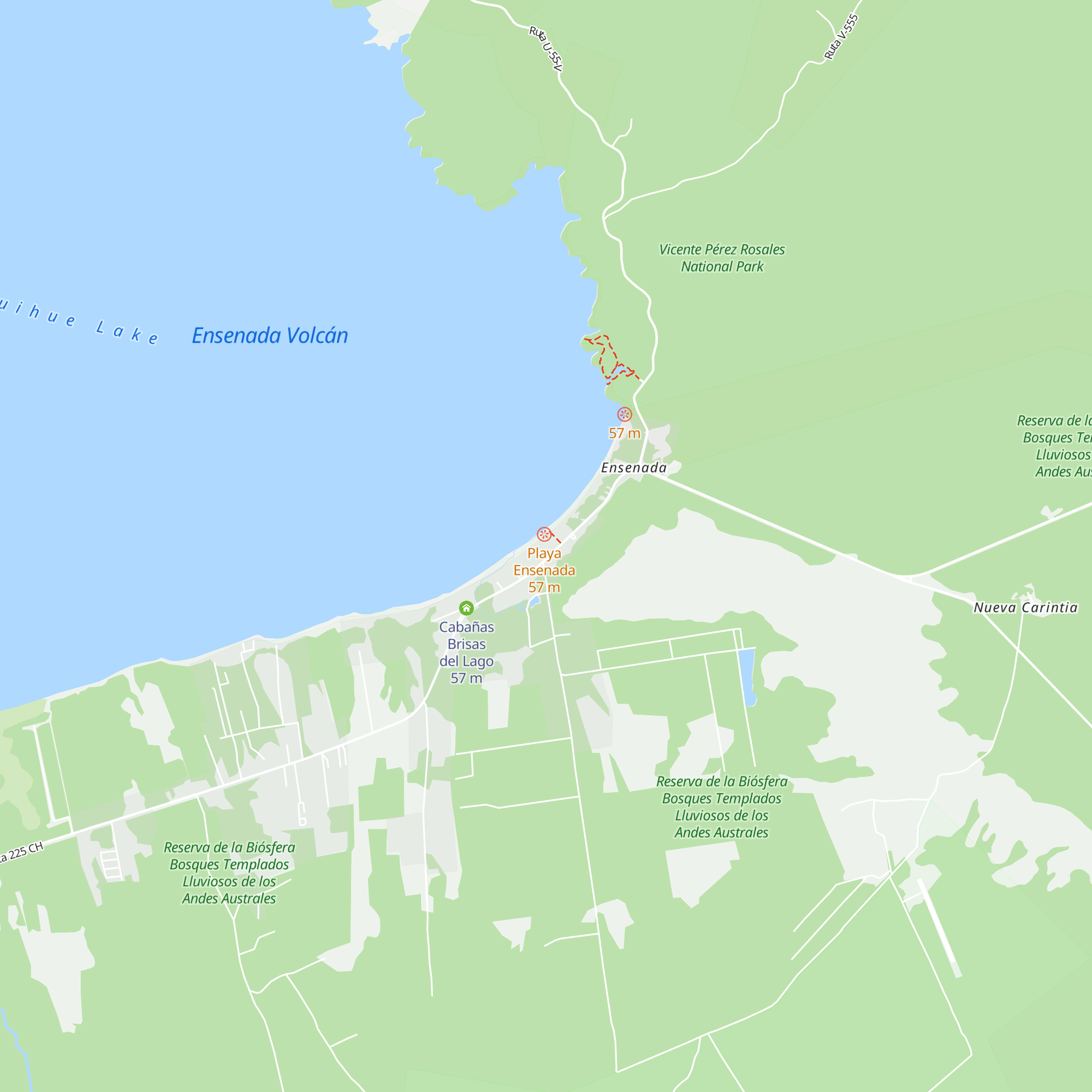 Cabañas Yeselly map