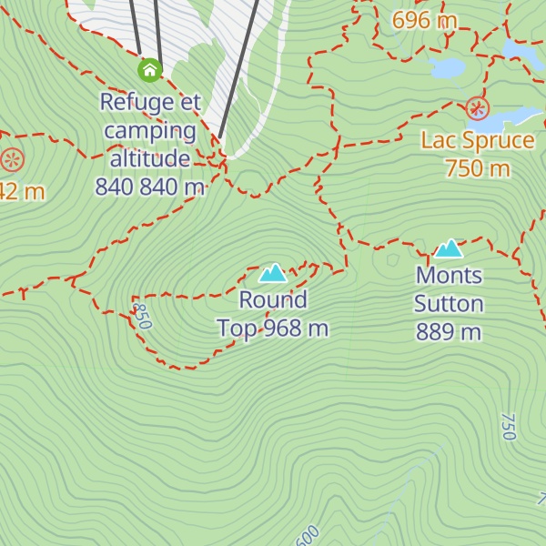 Map of Round Top