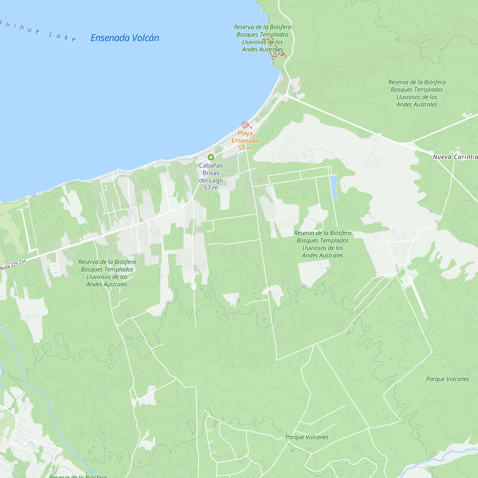 Cabañas Bosque Patagónico map