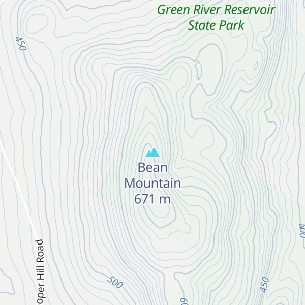 Map of Bean Mountain