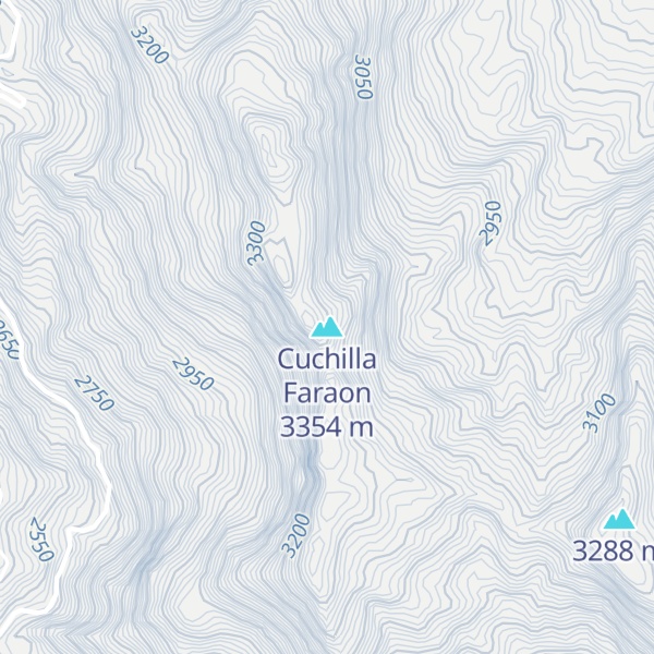 Map of Cuchilla Faraon