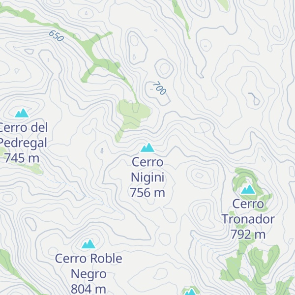 Map of Cerro Nigini