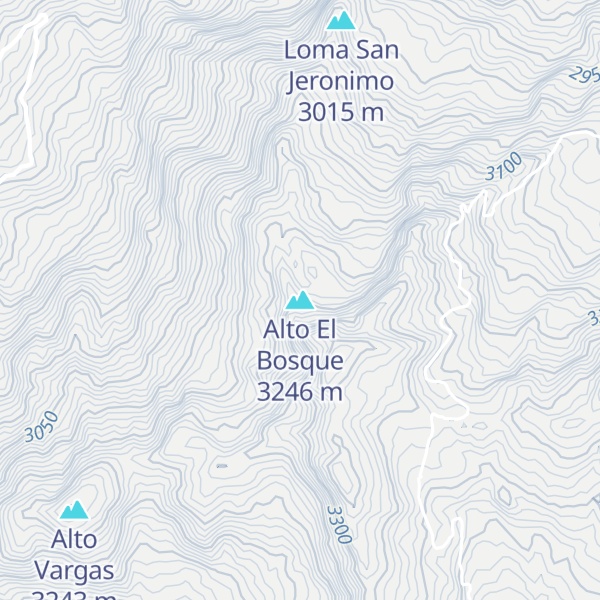 Map of Alto El Bosque