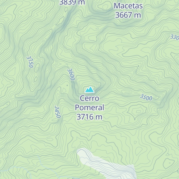 Map of Cerro Pomeral