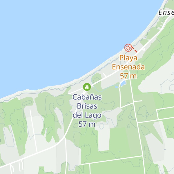 Map of Cabañas Brisas del Lago