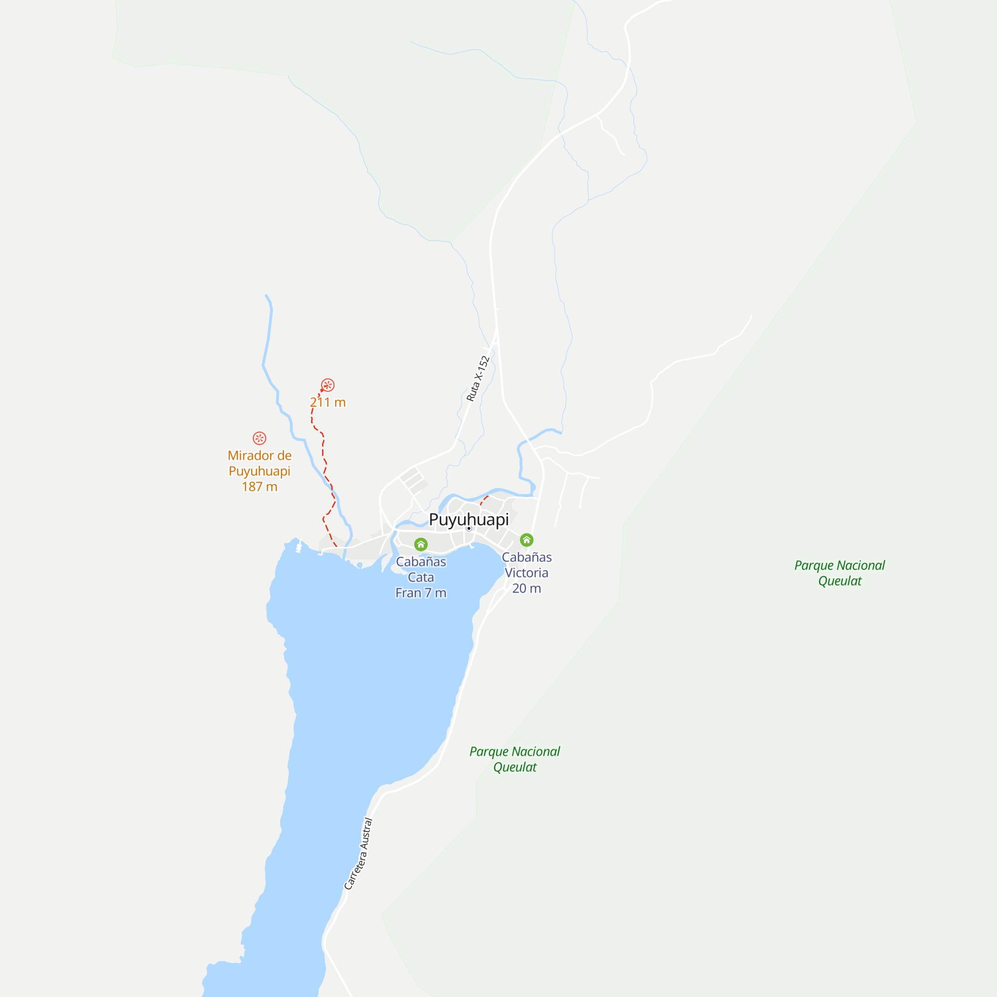 Cabañas Tía Berta map