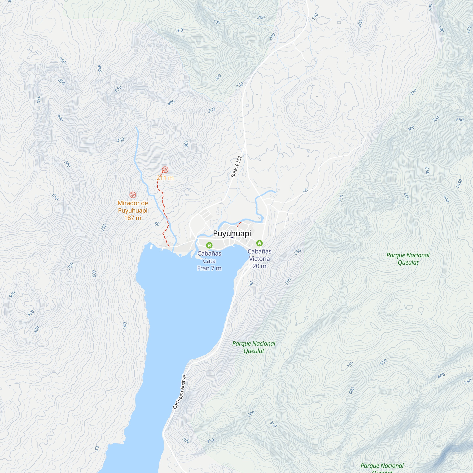 Cabañas El Canelo map
