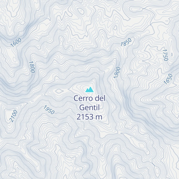 Map of Cerro del Gentil